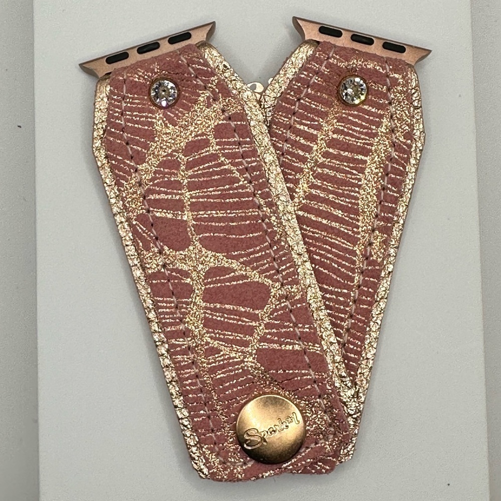 Stylish Pink and Gold Women's Watch Band